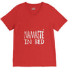 namaste in bed off shoulder V-Neck Tee