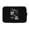 i just want to drink coffee &amp; bake things Laptop sleeve