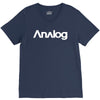 analog white logo V-Neck Tee