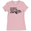 internet killed the video store Ladies Fitted T-Shirt