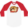 pizza pug 3/4 Sleeve Shirt