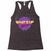 what's up jerks Racerback Tank