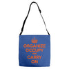 occupy wall street t shirt 99% organize carry on anti corporate greed Adjustable Strap Totes