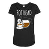 pot head Maternity Scoop Neck T-shirt