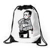 too lazy Drawstring Bags