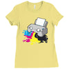 printer Ladies Fitted T-Shirt