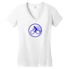 fast speed bicycle bike biking sport athlete geek gift idea tee shirt Women's V-Neck T-Shirt
