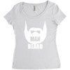man beard funny mens Women's Triblend Scoop T-shirt
