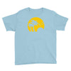 beach silhouette birds sand sunset Youth Tee