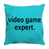 video game expert t shirt 3xl funny xbox ps3 nerdy geeky wii cod snipe Throw Pillow