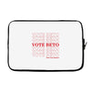 Vote Beto Laptop sleeve