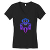 robot andro Women's V-Neck T-Shirt