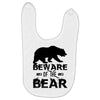 Beware Of The Bear Baby Bibs