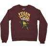 vegan pizza power Crewneck Sweatshirt