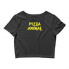 pizza animal funny diet gym gift new Crop Top
