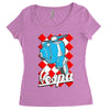 funny vespa chequer board, ideal gift or birthday present Women's Triblend Scoop T-shirt