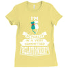 I Am Cat Actually In A Very Commited Relationship Ladies Fitted T-Shirt