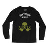 Alien Says Don't Touch My Belly Long Sleeve Shirts