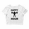 happy hour Crop Top