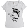 i wanna rock! Women's Triblend Scoop T-shirt