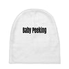 baby peeking Baby Beanies