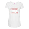 Feminism Means Equality Maternity Scoop Neck T-shirt
