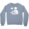 adesivo companion cube portal Crewneck Sweatshirt
