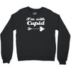 i'm with cupid Crewneck Sweatshirt