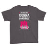 Donna And Dynamos White Letter Youth Tee