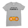 Waiting for Player 3 Gamer Ladies Fitted T-Shirt