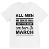 all men are created equal march V-Neck Tee