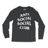 anti social social club White logo Long Sleeve Shirts
