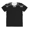 v1 eat sleep code All Over Women's T-shirt