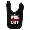 wine diet challenge accepted Baby Bibs