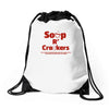 soup r' crackers Drawstring Bags