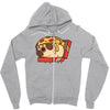 pizza pug Zipper Hoodie