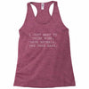i just want to drink wine Racerback Tank