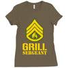 grill sergeant military Ladies Fitted T-Shirt