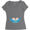 Two Peas In a Pod Twin Baby Boys Women's Triblend Scoop T-shirt
