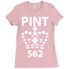 british pint funny Ladies Fitted T-Shirt