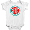 chevron circle Baby Bodysuit