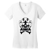 space princess skull Women's V-Neck T-Shirt