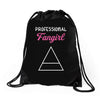 Professional Fangirl Drawstring Bags