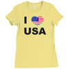 i love usa Ladies Fitted T-Shirt