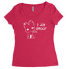 i am groot' guardians of the galaxy movie funny baby groot Women's Triblend Scoop T-shirt