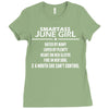 Smartass June Girl Ladies Fitted T-Shirt
