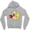moon rocket Zipper Hoodie