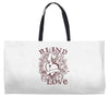 blind love fire heart Weekender Totes
