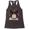 christmas t shirt santa reindeer penguin novelty xmas Racerback Tank