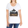 I Want To Leave Ladies Curvy T-Shirt